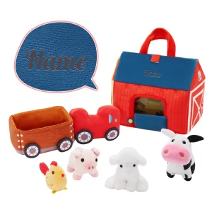 Ensemble de Jouets en Peluche Personnalisé Pour Bébé, Première Ferme D'animaux