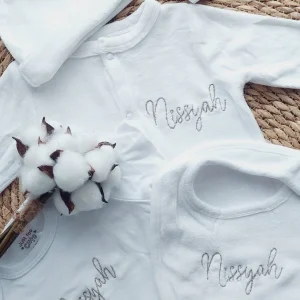 Ensemble Naissance Personnalisé "Douceur Veloutée"