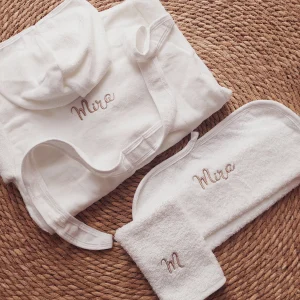 Ensemble Peignoir de Bain Personnalisé "Confort Enveloppant"