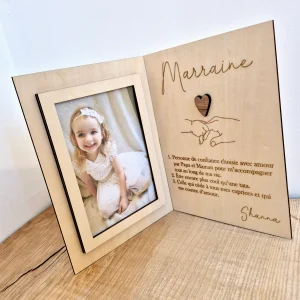 Baptême- Cadre parrain / Marraine