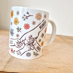 Maman - Mug mains personnalisé