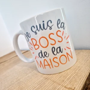 Maman - Mug "boss de la maison"