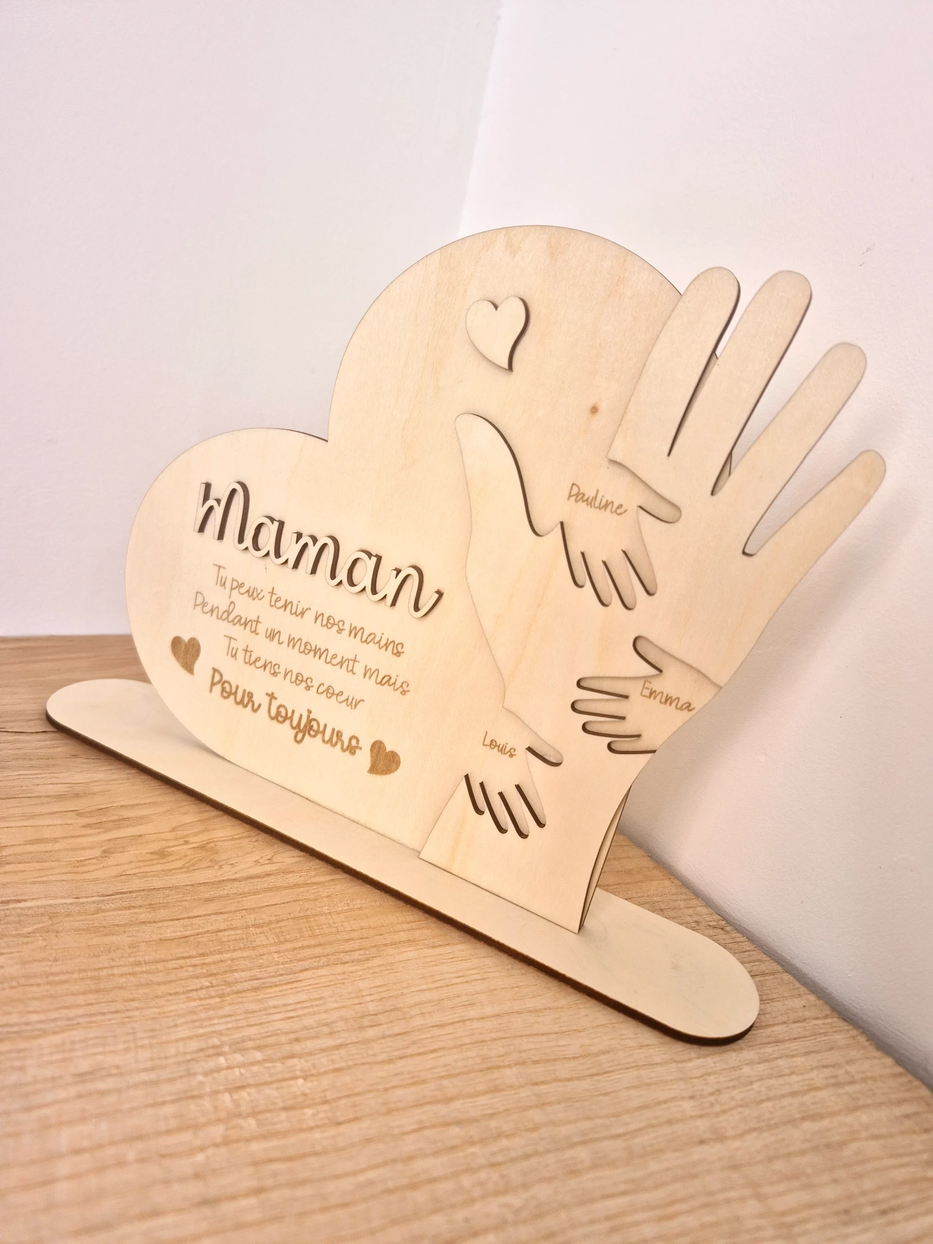 Maman - décoration à poser personnalisée