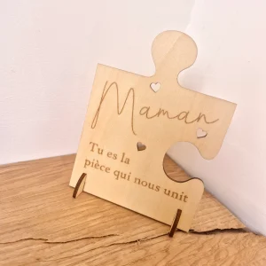 Maman - décoration pièce de puzzle à poser