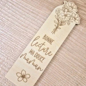 Maman - marque page bouquet de fleurs