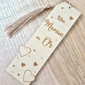 Maman - marque page cœur