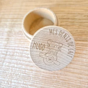 Boîte à dents - couvercle plat