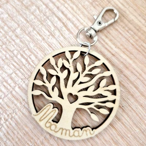 Maman - porte clef arbre de vie