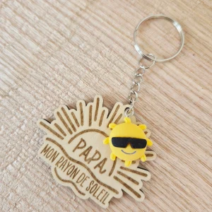Papa - porte clé soleil