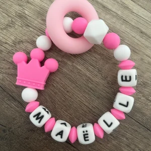 Anneau de dentition - Hochet personnalisé Couronne