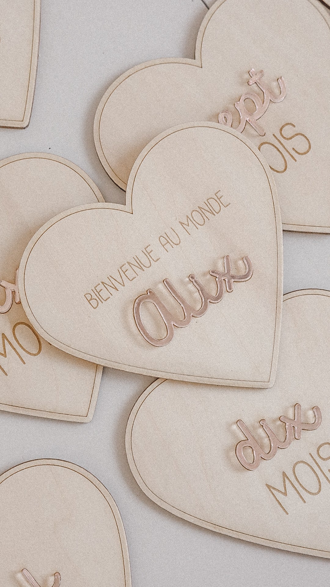 Carte BIENVENUE en bois - Plusieurs formes – Image 2