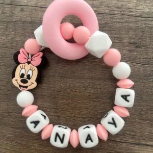 Anneau de dentition - Hochet personnalisé Minnie