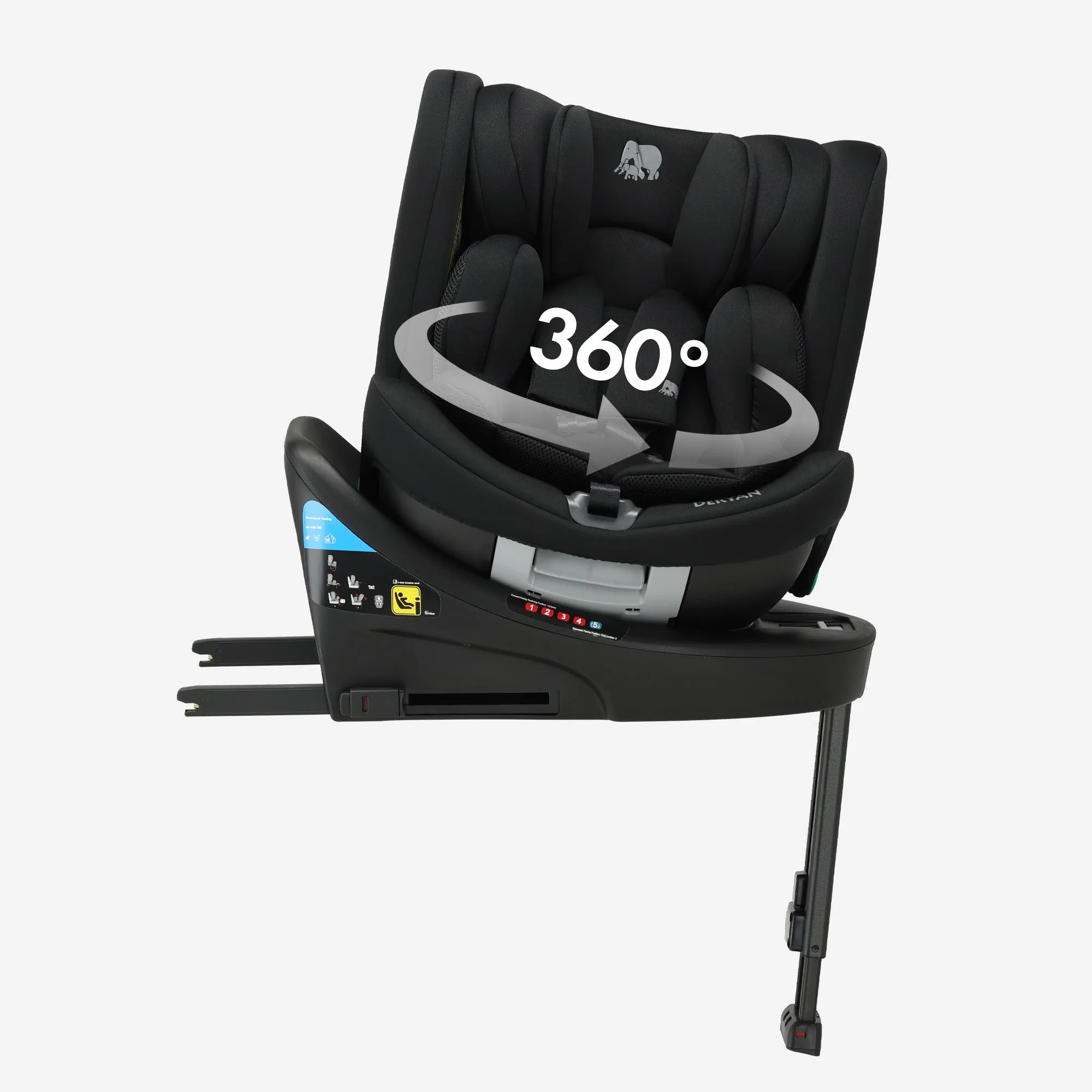 Chase Luxe i-Size Autostoel - 0-36kg - Isofix steunpoot - 360 draaibaar – Image 2