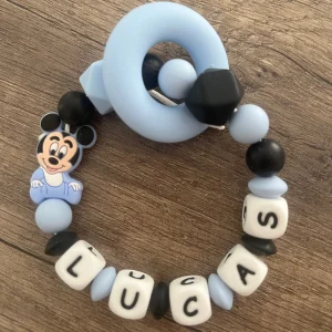 Anneau de dentition - Hochet personnalisé Mickey