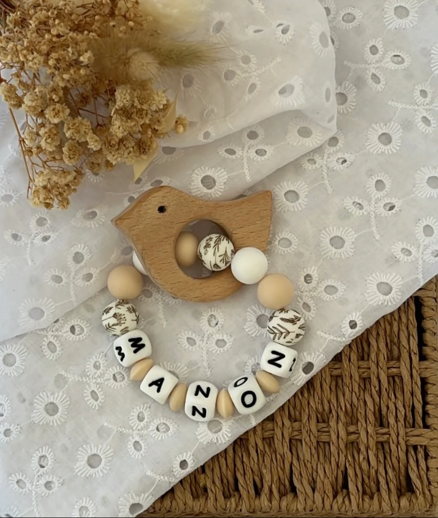 Anneau de dentition personnalisé modèle Manon