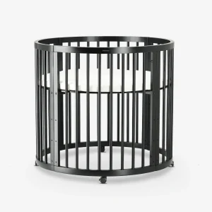 Boîte ronde en bois de saule avec matelas