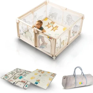 Parc bébé en filet