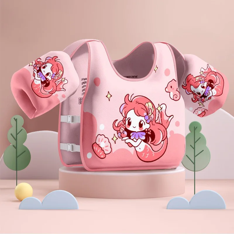 Gilet flottant enfant avec brassards réglables – Image 3