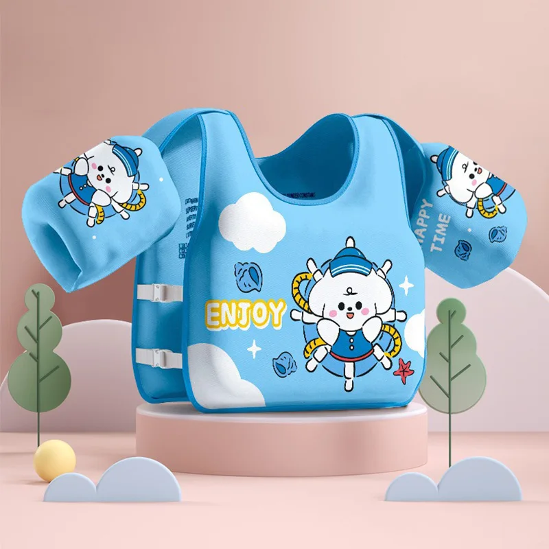 Gilet flottant enfant avec brassards réglables – Image 6