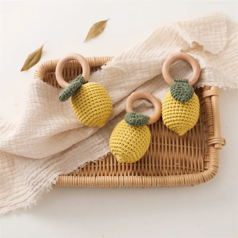 Hochet Citron en Crochet – Jouet Sensoriel & Anneau de Dentition pour Bébé – Image 5