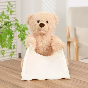 Ours timide Peekaboo – Le jouet en peluche interactif qui fait rire les enfants