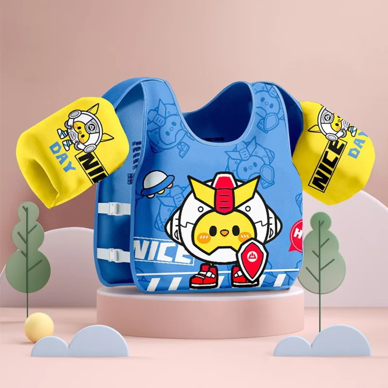 Gilet flottant enfant avec brassards réglables – Image 2