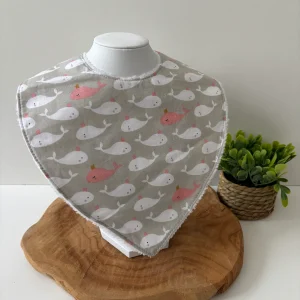 Bavoir bandana doux et absorbant – Avec éponge de bambou