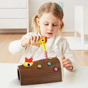 FeedingWood™  Jouets de pic magnétique attrape-ver | jeux enfants