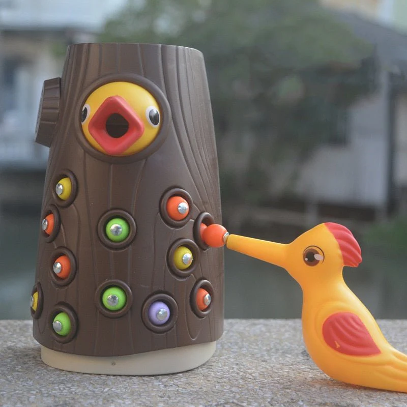 FeedingWood™ Jouets de pic magnétique attrape-ver | jeux enfants – Image 2