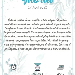 Affiche Florale Bleu Numérique