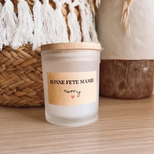 Bougie vanille « double police »