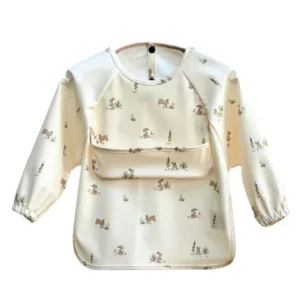 Bavoir à Manches Longues - Lapins Des Près