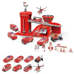 Garage Voiture Jouet Pompier