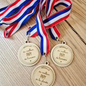 Papy / Papa - décoration médaille