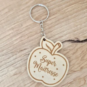 Maîtresse - porte clef pomme