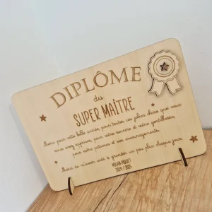 Maîtresse / Maître / Nounou - Diplôme