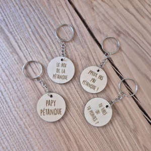 Papy / Papa pétanque - porte clef